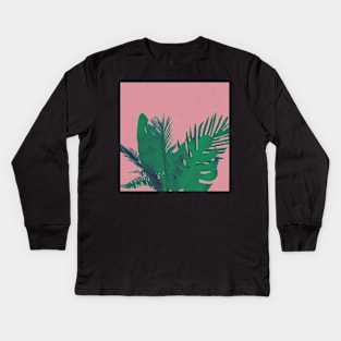 Tropical Plant Vibe Kids Long Sleeve T-Shirt